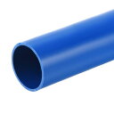 PVC剛性丸パイプ 28mm内径 32mm外径 350mm 青色 高衝撃性 水道管 クラフト ケーブルスリーブ用(4)