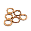 排気管ガスケット 30mmの外径 金属 オートバイ 排気管 マフラー フランジ ガスケット GY6 125cc用 6個入り