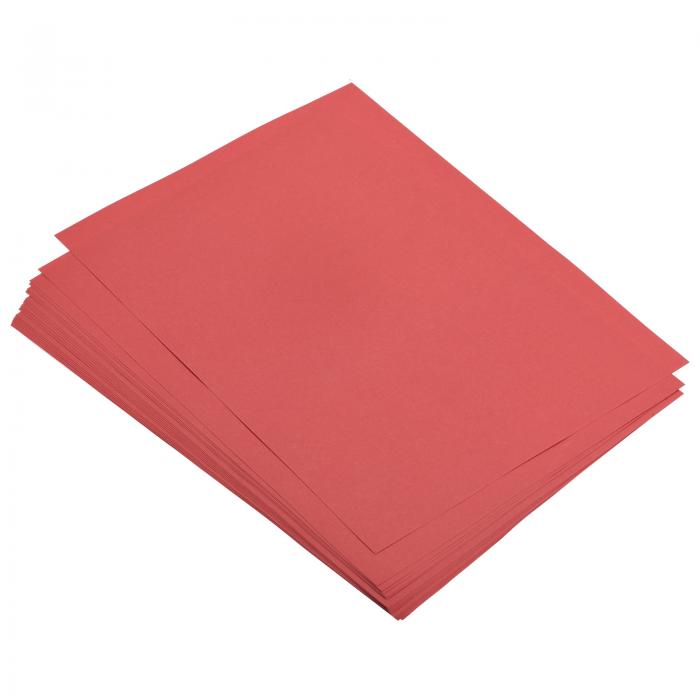 カラーカードストック 明るいレッド 17.6 lb 29.7 x 21cm DIYカードメイキング用 スクラップブッキング 折り紙 ギフト装飾 教育 オフィス印刷 50シート入り