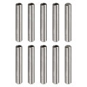 M5 内ネジノックピン 8x55mm 面取りフラット 炭素鋼 円筒ピン ベッド 本棚 金具 工業用ピン 10個入り