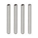 内部ねじダウエルピン M6 12x110 mm 面取りフラット 炭素鋼 円筒ピン ベッド本棚金具工業用ピン 4個