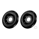2個 木彫りディスクグラインダーホイール 4-1/2" アングルグラインダーホイール アーク彫刻ディスク 7/8" アーバー付き 木工 形状研磨用 黒色