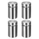 スタンドオフ ネジ 壁マウント 表示板ホルダー アクリルグラスネイル サイズ19x32 mm 4個入