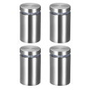スタンドオフ ネジ 壁マウント 表示板ホルダー アクリルグラスネイル サイズ25x42 mm 4個入