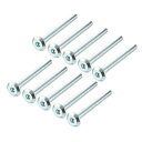 六角穴付ボルト ファスナー 家具継手 六角ソケットヘッド M6x60mm 亜鉛メッキ 10個入り