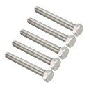 六角ヘッドボルト ネジ M12スレッド 304ステンレス製 長さ100mm 5本入