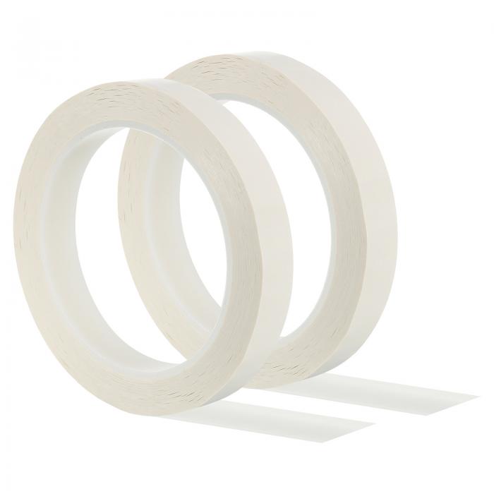 PATIKIL 15 mm グラフィックテープ 2個 ホワイトボードテープ ドライイレース ピンストライプテープ グリッドチャートマーキングDIYアート用 ホワ...