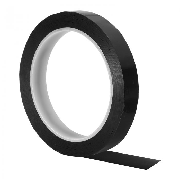 PATIKIL 15 mm グラフィックテープ ホワイトボードテープ ドライイレース ピンストライプテープ グリッドチャートマーキングDIYアート用 ブラック