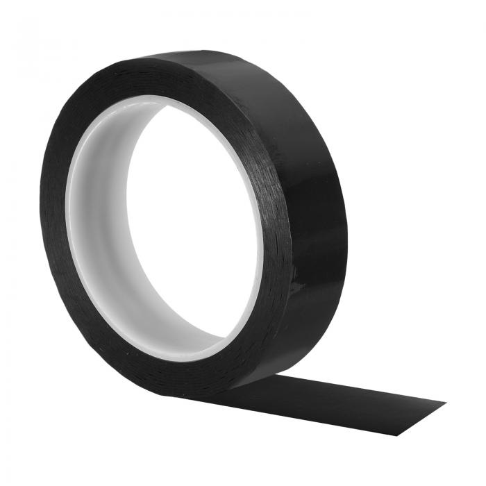 PATIKIL 25 mm グラフィックテープ ホワイトボードテープ ドライイレース ピンストライプテープ グリッドチャートマーキングDIYアート用 ブラック