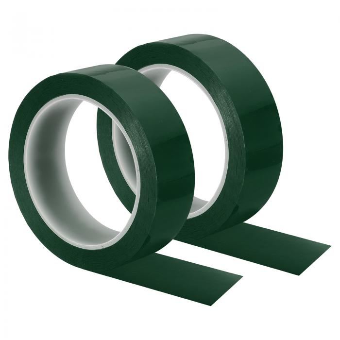 PATIKIL 30 mm グラフィックテープ 2個 ホワイトボードテープ ドライイレース ピンストライプテープ グリッドチャートマーキングDIYアート用 緑