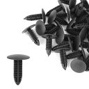 ボルトリベットファスナー 7mm穴径 プラスチック バンパーリテーナークリップ ブラック Toyotaに対応 40個