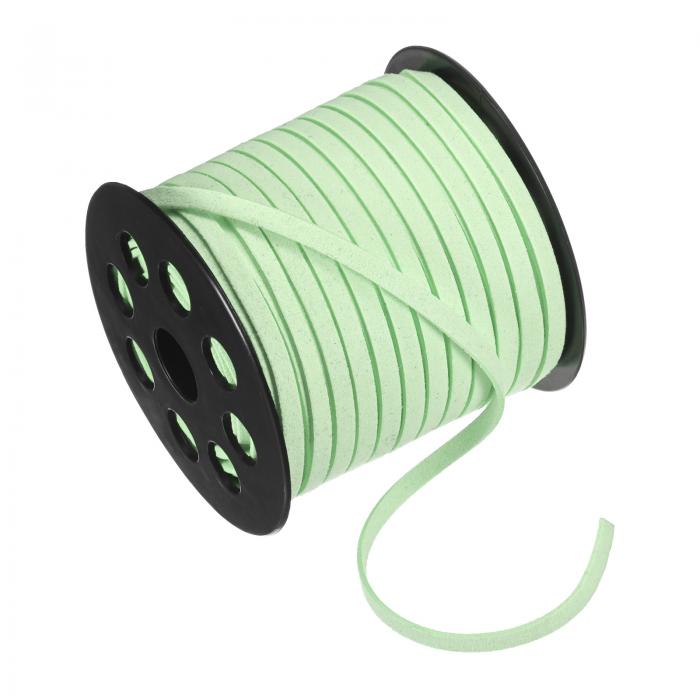 M METERXITY フェイクスエードレザーコード 50ヤード5mmフラットスエードレザーレース フェイクレザー..