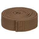 PATIKIL テコンドーカラーランキングベルト 40mmx2.2m ポリエステル 武道柔道空手帯 コーチの指導練習用 ブラウン