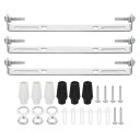 PATIKIL 170mm 照明器具取付けブらケット 3セット ユニバーサルライト 止め金具 照明器具 シェード固定用 鋼製 クロスバー ホーム ペンダント 壁ランプ用 ネジワッシャーナット付き 2色キャップ