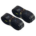 PATIKIL 1.8 M ラケットオーバーグリップ ダンピングリッジ付き 2個 PU テニスグリップテープ 厚く ノンスリップ 吸収汗 バドミントン釣り竿用 ブルー