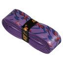 PATIKIL 1.5 M ラケットオーバーグリップ ダンピングリッジ付き PU グリップテープ 厚く ノンスリップ 吸収汗 テニス バドミントン 釣り竿用 パープル