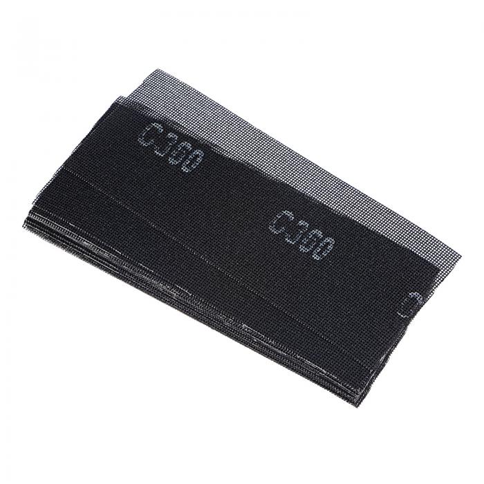 メッシュサンディングシート 360グリット 115mmx280mm 無ほこりウェット・ドライ研磨 木材乾式壁金属表..