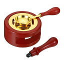 PATIKIL ワックスシールキット 1セットのワックスシールウォーマー 溶解スプーン ワックスシールスタンプハンドル 溶解ポット 溶解炉ツール ワックスシール...