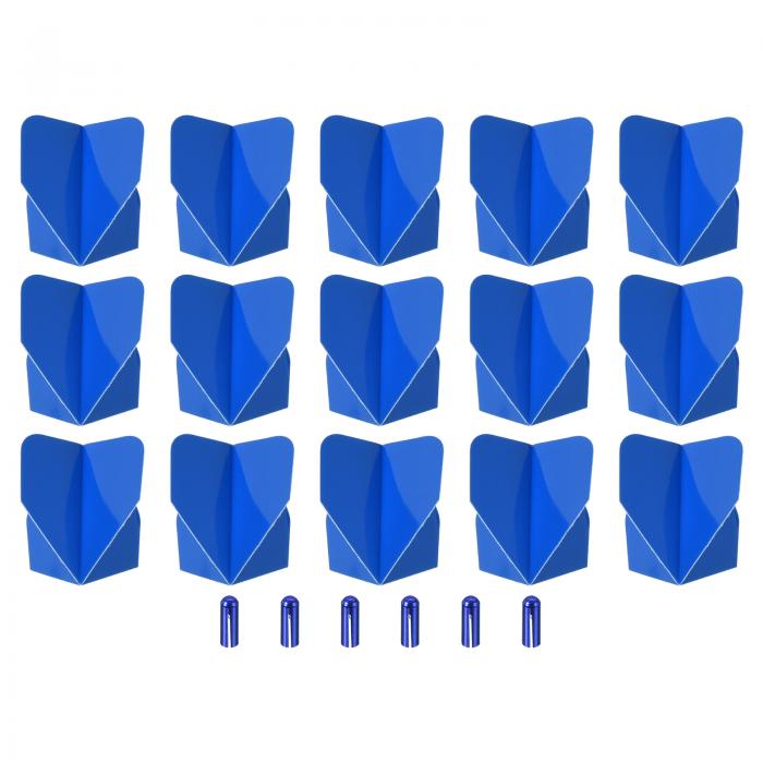 PATIKIL ダーツ フライト アクセサリー 15 セット ダーツ フライト フライト プロテクター 6 個 ダーツ アクセサリー キット ソフトチップ スチールチップ用 ブルー