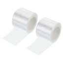 PATIKIL 70 M x 4.2 cm バドミントングリップクッションラップ 2個 PE テニスラケットグリップテープ バッキングフィルム ハンドル滑り止め...
