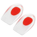 VOCOSTE シリコンヒールサポートカップパッド シリカゲルヒール支持カップマット シリコンマット 矯正インソール 足底ケア かかとマット リップルパターン ...