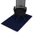 PATIKIL 140cmx89cmオフィスチェアクッション 多目的デスクカーペットフロアクッション ローリングチェア用 堅木張りの床用 (ブルー)(3)