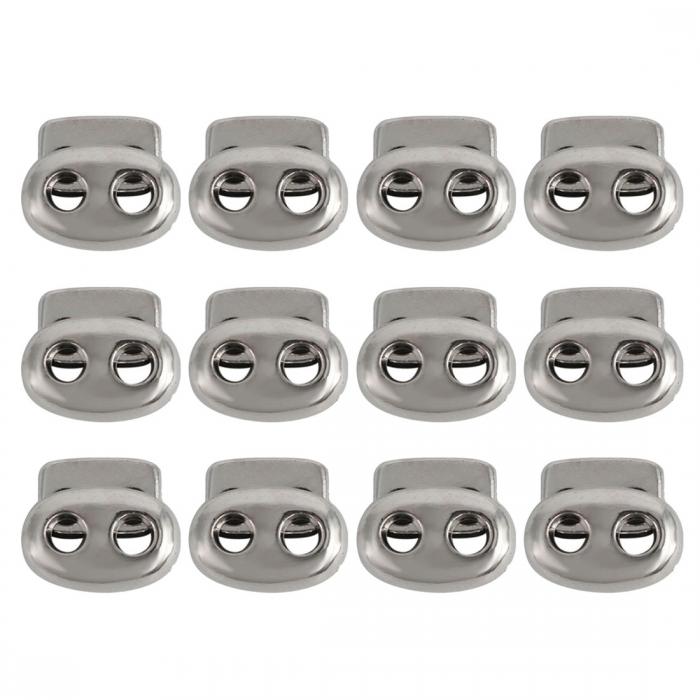 コードロック プラスチック ストッパースプリングストップダブルホールトグルファスナー ストッパーロープエンドドローストリング用衣類、靴ひも、バッグ、タイダウン ...