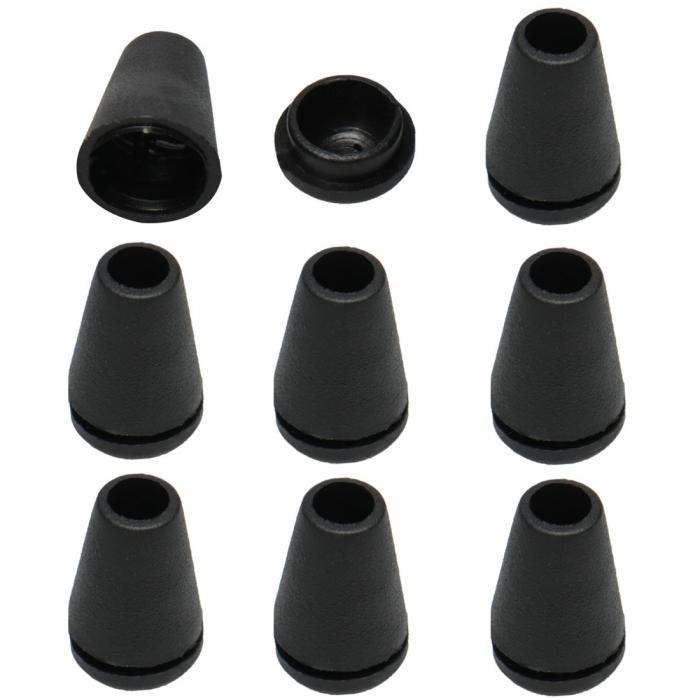 スチックベルエンドストッパー かわいいプラ コードロープエンドロック ストラップストラップ アクセサリー 蓋付き 8個