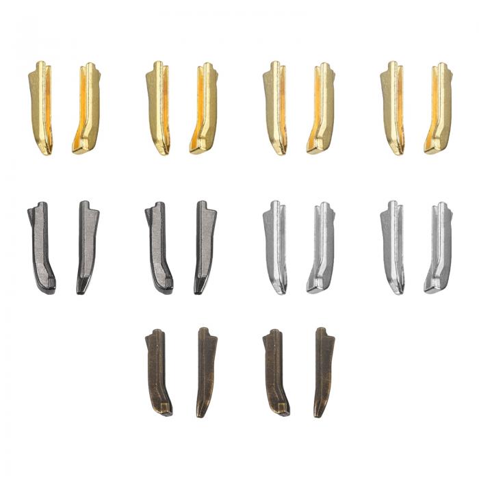 ダブルオープンジッパー修理キット ジャケットコート用の#8挿入ピン付きの両開きジッパー(5色 10個)