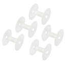 PATIKIL 90mm フロスボビン 10個 プラスチック 空のスプール ワイヤー織りボビン チェーンテープ 刺? 縫製用 ホワイト
