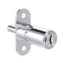 シリンダー錠 トラックプランジャロック 40mmx19mm 食器棚ロック プッシュプランジャロック