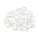 PATIKIL 3.2ml 水彩パン 100個入り 空のフルパン プラスチック水彩缶 水彩油絵アクリル絵の具トラベルブリキケースパレット用 ホワイト