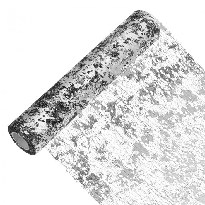 33フィート テーブルランナー スパンコール金色ホイル 薄いメッシュメタリックテーブルランナーロール..