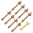 カウンタートップコネクタ デスクトップ家具固定コネクタキット テーブルトップ ベッドブッチャーブロック カウンタートップの接続用 8 mm x 100 mm 8...