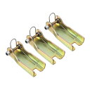 PATIKIL 59 mm フック安全ラッチキット 3個 金属製牽引ヒッチ 交換 クレビスフックトレーラー用 金色トーン