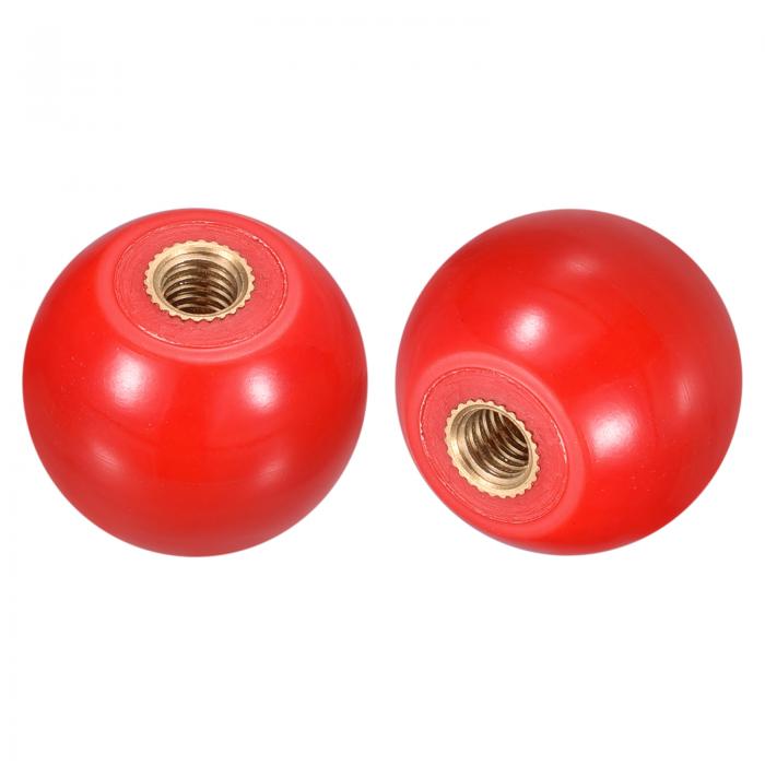 2個のねじ込み式ボールノブ M5女性ねじサーモセットボールノブ20mm直径ラウンド操作ボールハンドル マ..