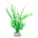 VOCOSTE 水槽のアクアリウムの装飾の植物 ミニアクアリウムの装飾 プラスチック植物 アクアリウムの装飾用 13 cm グリーン 1
