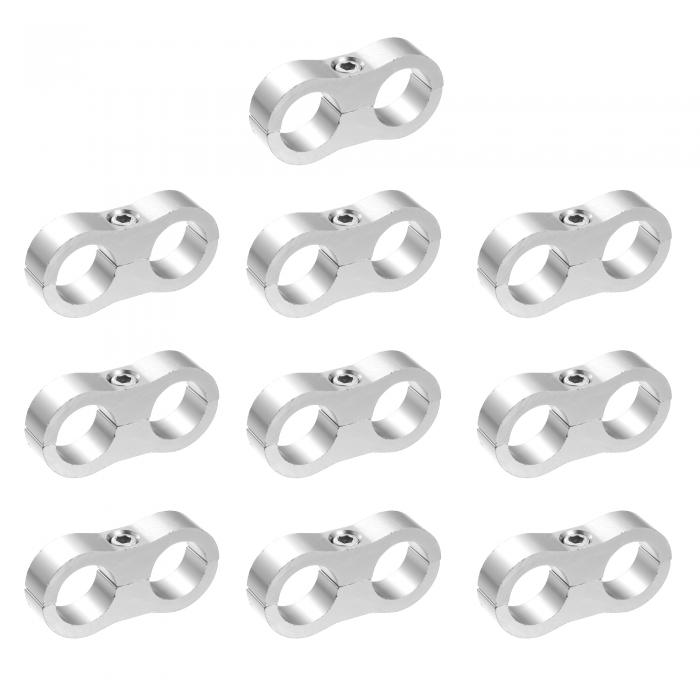 X AUTOHAUX 車ホースセパレータークランプ オイルライン ブレーキライン アルミニウム合金 ブラケット..