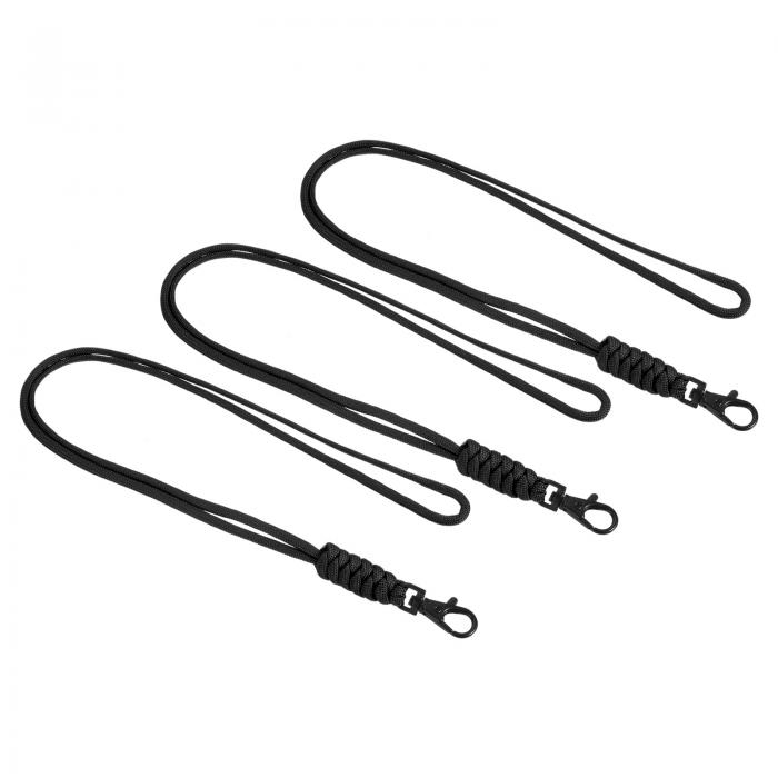 PATIKIL パラコードランヤード ロブスタークラスプ付き 480 mm 3個 ネックレスキーチェーンコード 金属..