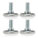 調節可能な足パッド フットパッド M8 x 25 x 30mm 家具 レベリングフィート 調節可能な レベラー 椅子脚用 4個入り