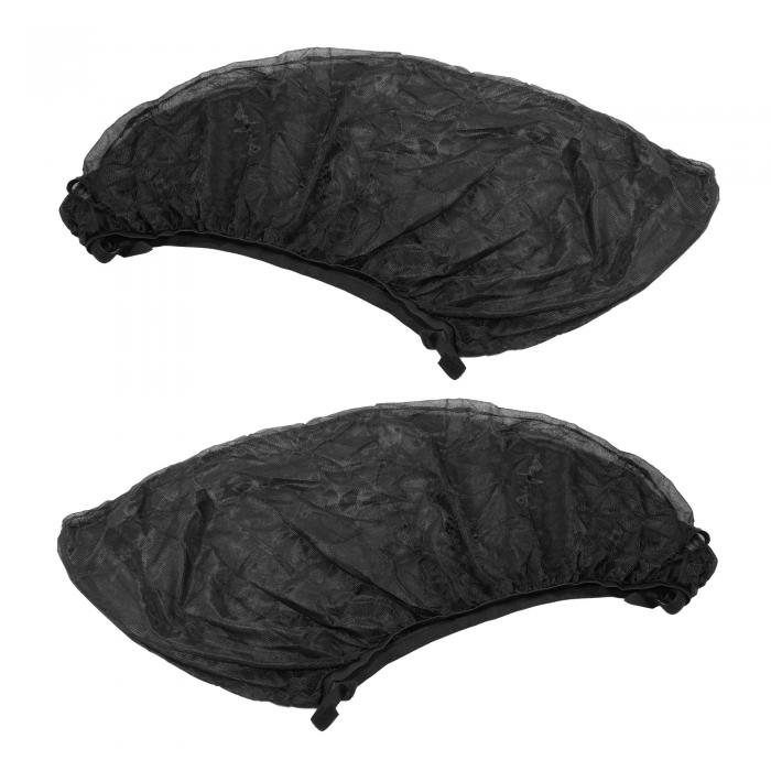 車のサンシェードカバー サイドウィンドウフロント 通気性のあるメッシュ アンチUVプロテクト 125x50cm 1ペア