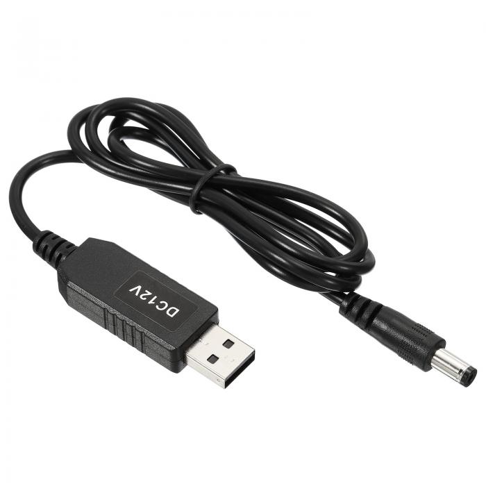 PATIKIL 6W 1A USB昇圧電圧コンバータ DC 5V - DC 12V 電源アダプタージャック 5.5×2.5mmケーブル ルー..