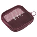 PATIKIL 11 x 11 x 2cm 網目洗面用品袋 メッシュジッパーポーチ 携帯性 家庭旅行用品用 ダークレッド(4)