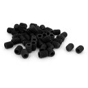 止めねじ M6 x 8mm 1mm ピッチ 12.9合金鋼製 六角ネジボルト ブラック 50個(4)