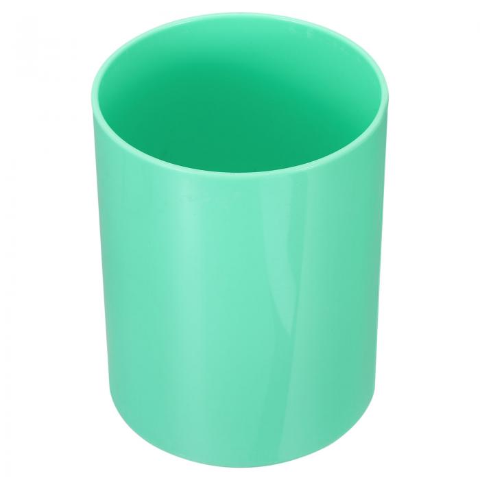 PATIKIL 鉛筆ホルダー プラスチック ペン化粧ブラシホルダー カップ収納 ラウンド デスクトップオーガナイザー 文具キャディ ホームオフィス用 グリーン