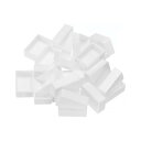 PATIKIL 3.2ml 水彩パン 24個入り 空のフルパン プラスチック水彩缶 水彩油絵アクリル絵の具トラベルブリキケースパレット用 ホワイト