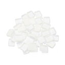PATIKIL 1ml 水彩パン 50個入り 空のハーフパン プラスチック水彩缶 水彩油絵 アクリル絵の具 トラベルブリキケース パレットスタイル 2用 ホワイ...