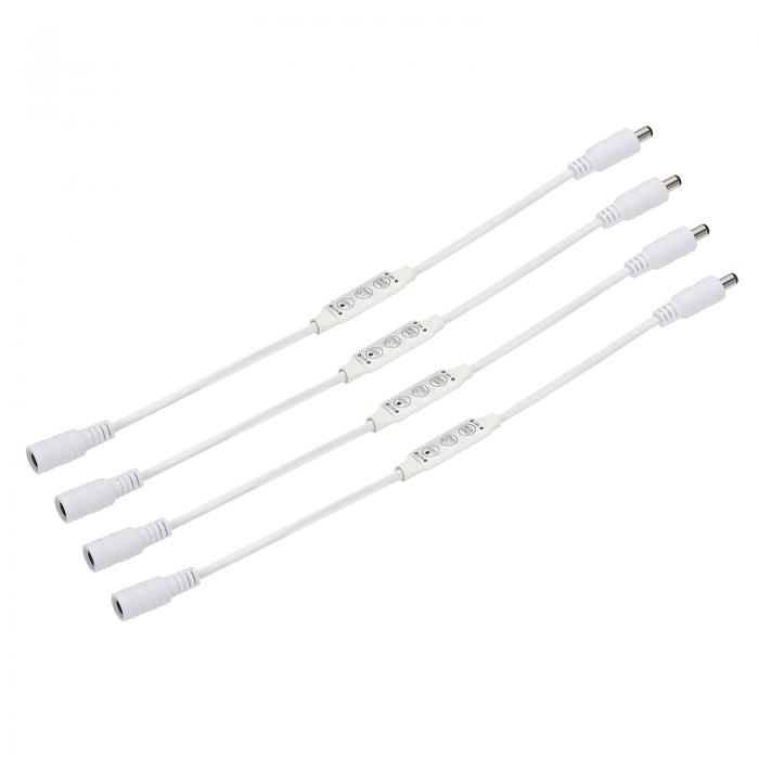 LEDストリップディマー 12Vから24V 6Aミニ明るさ調節可能コントローラーランプスイッチ DCプラグ付き単..