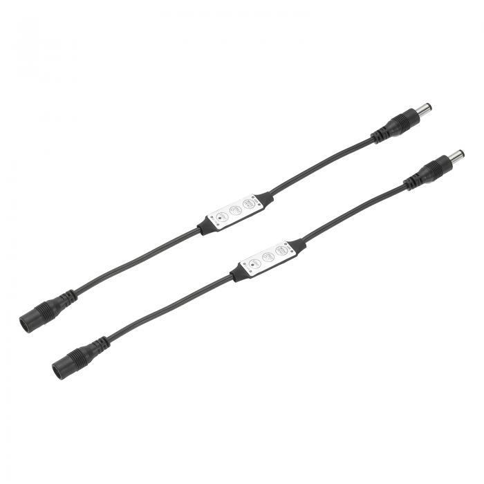 LEDストリップディマー 12Vから24V 12Aミニ明るさ調節可能コントローラーランプスイッチ シングルカラ..