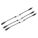 LEDストリップディマー 12Vから24V 12Aミニ明るさ調節可能コントローラーランプスイッチ DCプラグ付き単色ストリップ用 黒3個パック